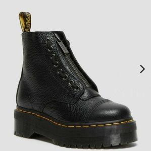 Dr. Martens Sinclair Milled Nappa Leather Platform Boots Size 8
